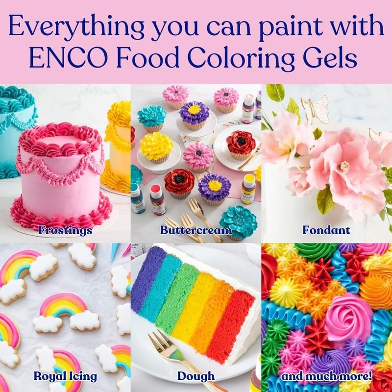ENCO Yummy Collection 9 Food Coloring Gel Set - Image 4